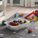TROFAST Caja de almacenaje, blanco, 16 ½x11 ¾x4 "