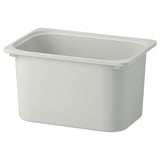 TROFAST Caja de almacenaje, gris, 16 ½x11 ¾x9 "
