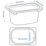 TROFAST Caja de almacenamiento, lila, 16 ½x11 ¾x9 "