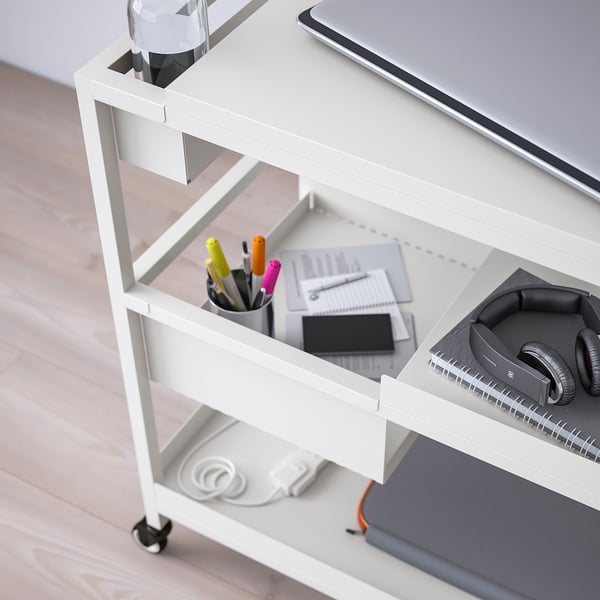 TROTTEN Carrito, blanco, 31 1/2x15 3/4 "