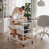 TROTTEN Carrito, blanco, 31 1/2x15 3/4 "