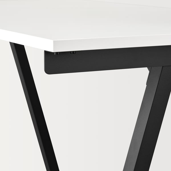 TROTTEN Escritorio, blanco/antracita, 47 1/4x27 1/2 "