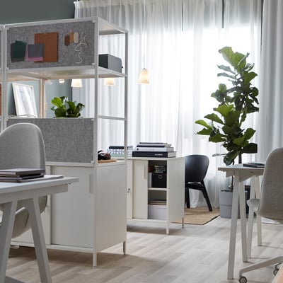 TROTTEN Gabinete+puertas corredizas/tablero, blanco, 31 1/2x70 7/8 "