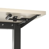 TROTTEN Mesa sentado/de pie, beige/antracita, 47 1/4x27 1/2 "