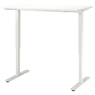 TROTTEN Mesa sentado/de pie, blanco, 47 1/4x27 1/2 "