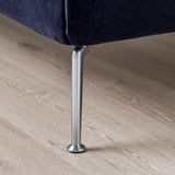 TUFJORD Base de cama tapizada, Tallmyra negro-azul/Luröy, Tamaño queen