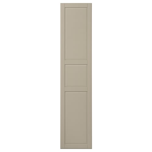 TYSSEDAL Puerta con bisagras, beige grisáceo, 19 1/2x90 3/8 "