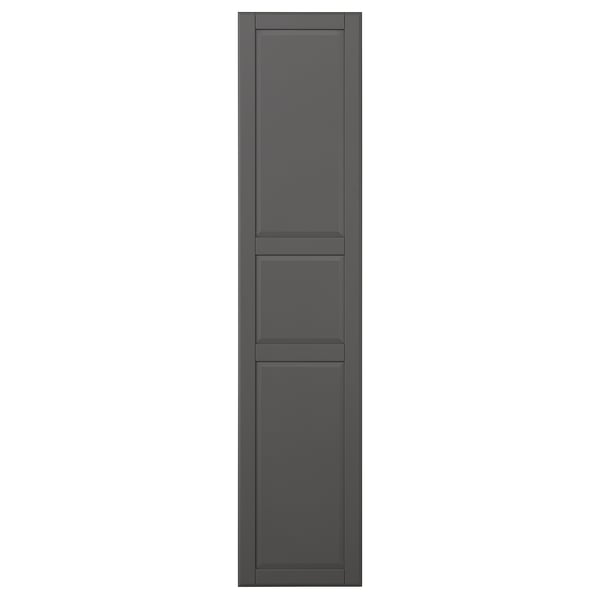 TYSSEDAL Puerta, gris oscuro, 19 1/2x90 3/8 "