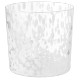 ULLSYREN Maceta, lunares blanco, 4 ¾ "