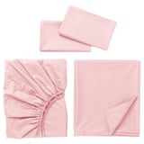 ULLVIDE Juego de sábanas, rosado claro, Tamaño queen