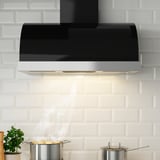 UNGDOMLIG Campana extractora de pared, negro