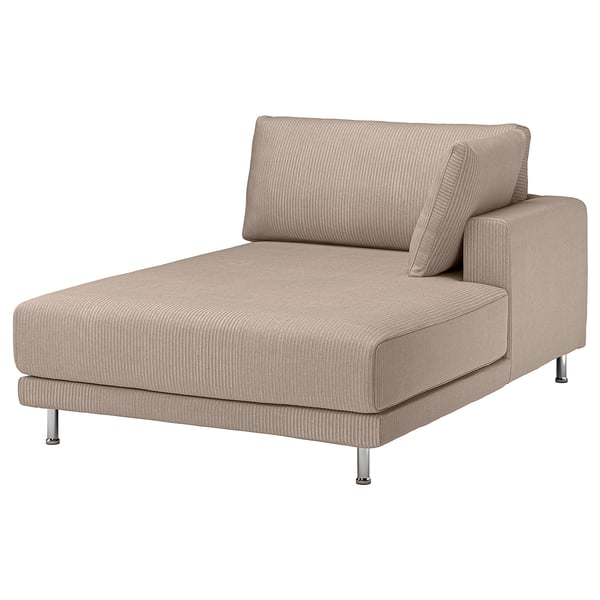 UPPÅKRA Funda chaise longue, derecha, Samsala beige grisáceo