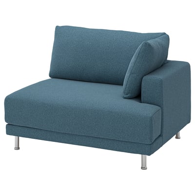 UPPÅKRA Funda de módulo de 1.5 plazas drcha, Axvall azul grisáceo oscuro