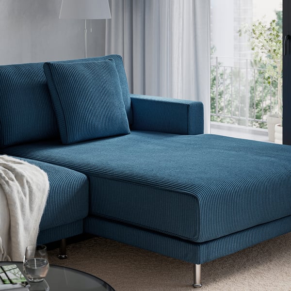 UPPÅKRA Módulo seccional, 3 plazas, con chaise longue, drcha/Samsala azul oscuro