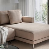 UPPÅKRA Módulo seccional, 3 plazas, con chaise longue, drcha/Samsala beige grisáceo