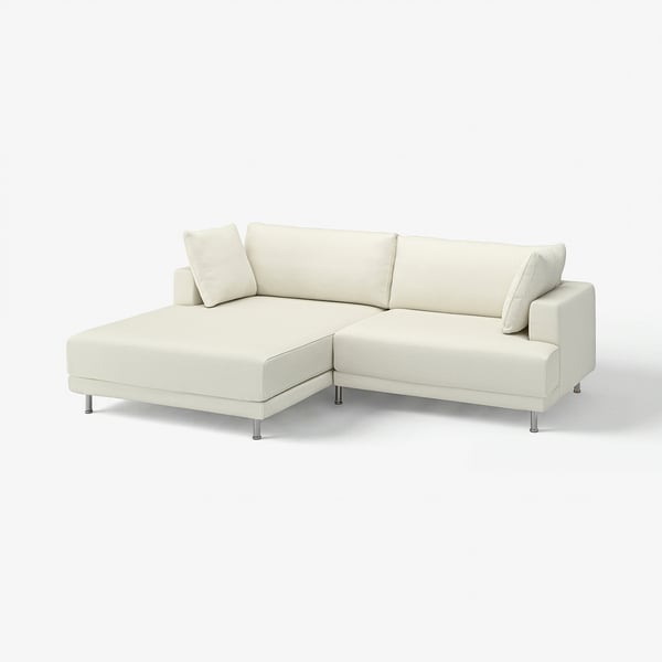 UPPÅKRA Módulo seccional, 3 plazas, con chaise longue iqzda/Axvall color hueso