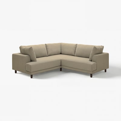 UPPÅKRA Sofá esquinero modular, 3 plazas, Johanneshov marrón-beige