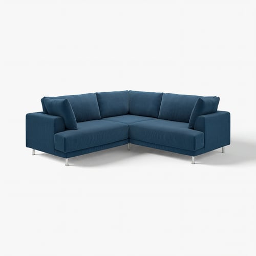 UPPÅKRA Sofá esquinero modular, 3 plazas, Samsala azul oscuro