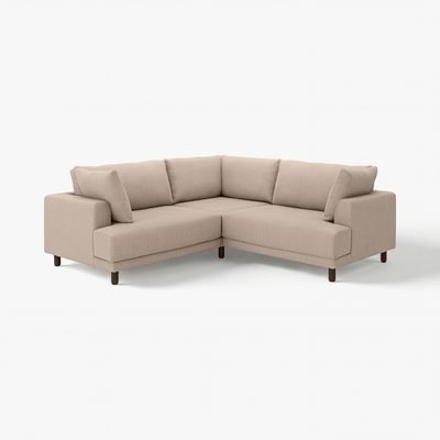 UPPÅKRA Sofá esquinero modular, 3 plazas, Samsala beige grisáceo