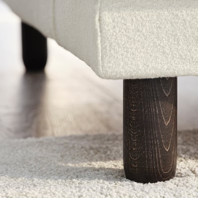 UPPÅKRA Sofá modular 4.5 plazas, con chaise longue iqzda/Axvall color hueso