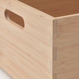 UPPDATERA Caja de almacenamiento, bambú claro, 9 ½x12 ½x6 "