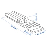 UPPDATERA Soporte para cuchillos, antracita, 4x20 "