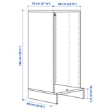 UPPFÖRA Armazón, blanco, 23 5/8x21 5/8x53 1/2 "