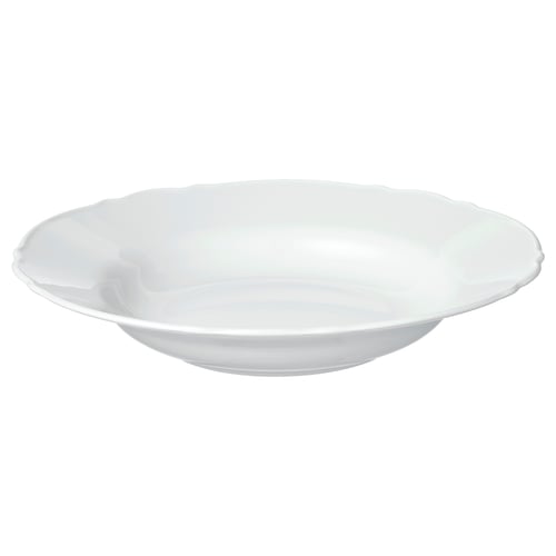 UPPLAGA Plato hondo, blanco, 10 "