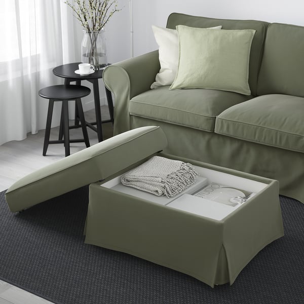 UPPLAND Reposapiés+almacenamiento, Hakebo gris-verde