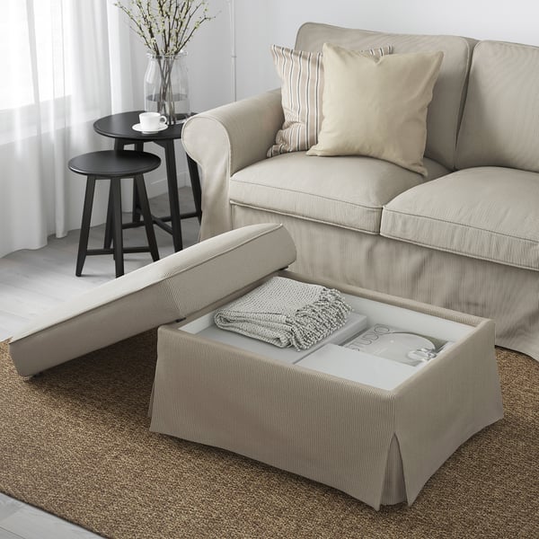 UPPLAND Reposapiés con almacenaje, Kelinge beige