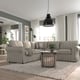 UPPLAND Sofá esquinero, 4 plazas, Karlshov beige grisáceo