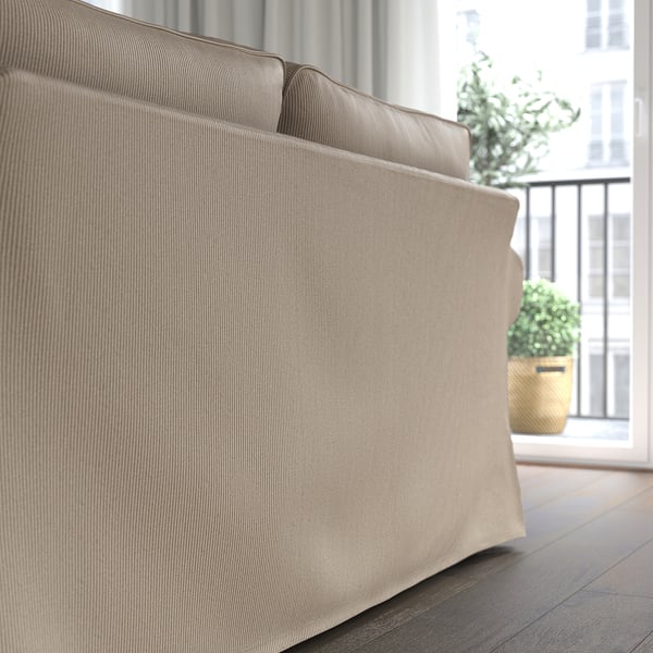 UPPLAND Sofá esquinero, 4 plazas, Kelinge beige