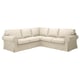 UPPLAND Sofá esquinero, 4 plazas, Kilanda beige claro