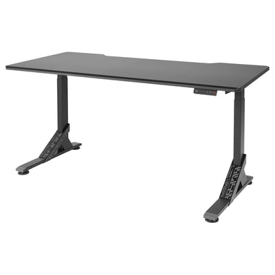 UPPSPEL Escritorio para gaming, negro, 70 7/8x31 1/2 "