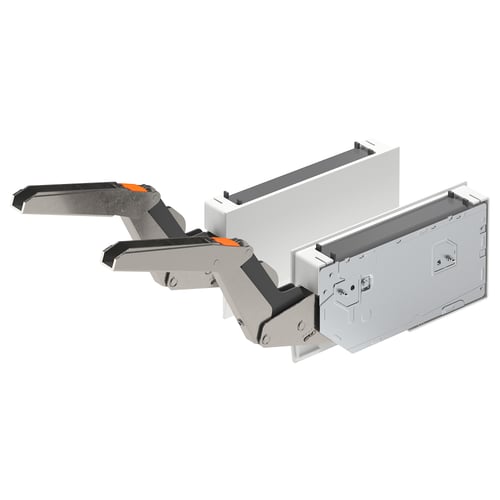 UTRUSTA Bisagra+apertura presión cajón hrzn, blanco
