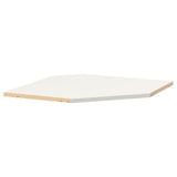 UTRUSTA Estante para gabinete pared esquina, blanco, 26 "