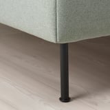 VADHEIM Base de cama tapizada, Gunnared verde claro, Tamaño King