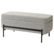 VALTORP Banca, +almacenamiento/Viarp beige/marrón, 40 1/2 "