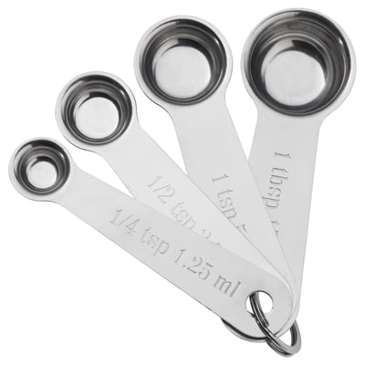 VARDAGEN Cucharas de medir, juego de 4