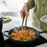 VARDAGEN Pinzas de cocina, acero inoxidable/haya, 12 "