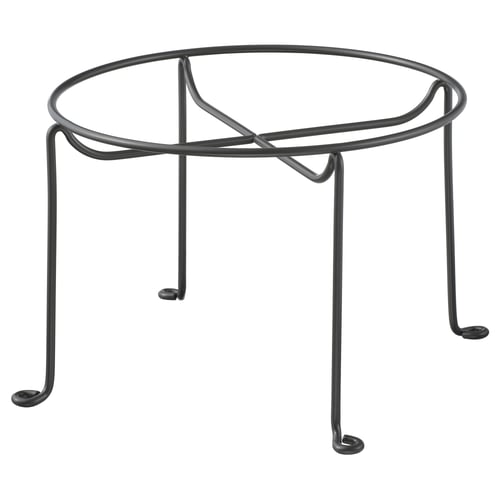 VARDAGEN Soporte bote con tapa, gris oscuro