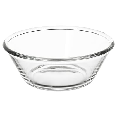 VARDAGEN Tazón para servir, vidrio transparente, 8 "