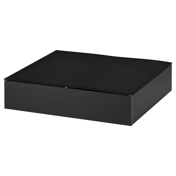 VARDÖ Caja de almacenamiento cama, negro, 25 5/8x27 1/2 "