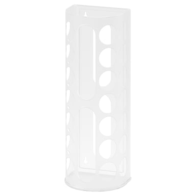 VARIERA Contenedor para bolsas plásticas, blanco