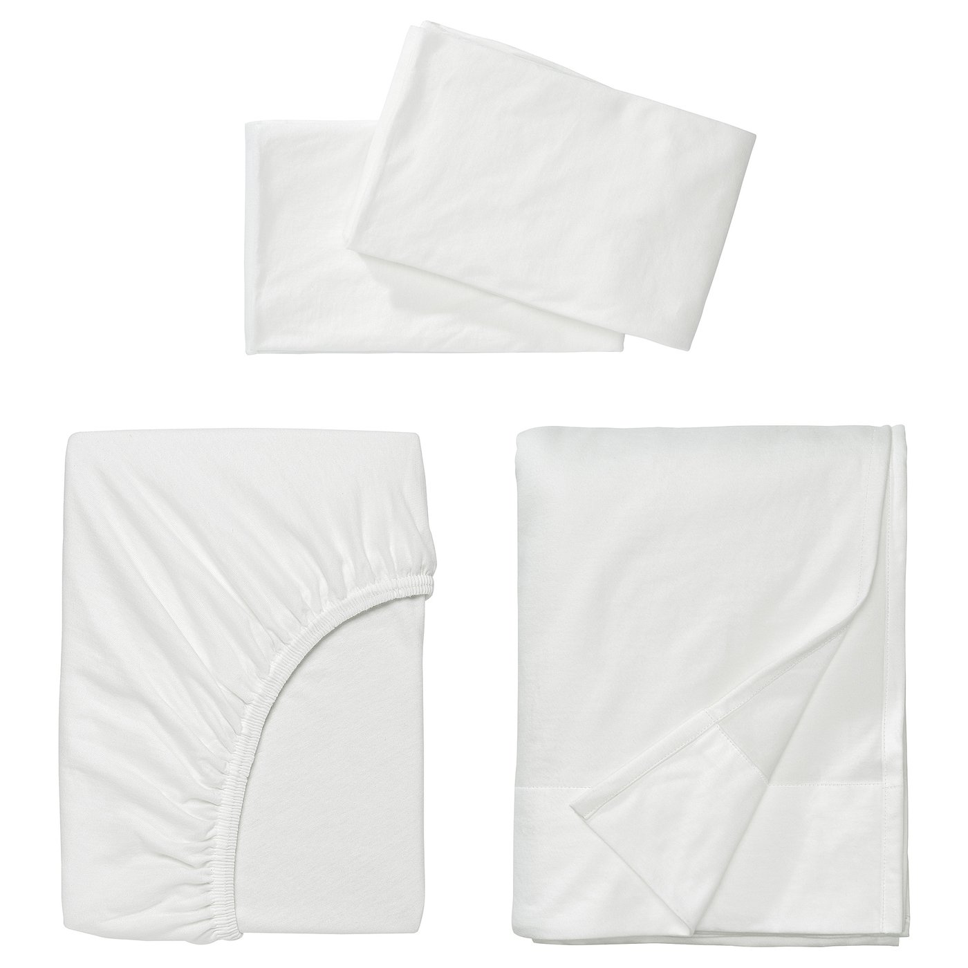 VÅRVIAL Juego de sábanas, blanco, Tamaño full/doble