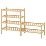 VASSKÄR Muebles para pasillos, juego de 2, bambú