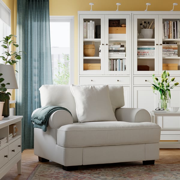 VENNGARN Sillón de 1.5 plazas, Johanneshov color hueso