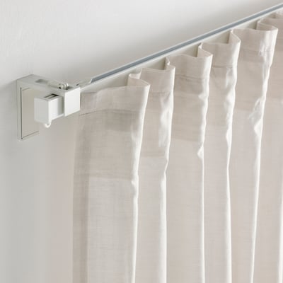 VIDGA Riel sencillo, incluye herrajes de techo/blanco, 55 "