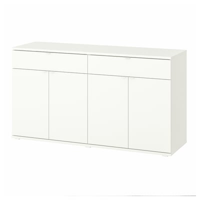 VIHALS Aparador, blanco, 55 1/8x18 1/2x29 1/2 "