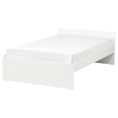 VIHALS Base de cama, blanco, Tamaño full/doble